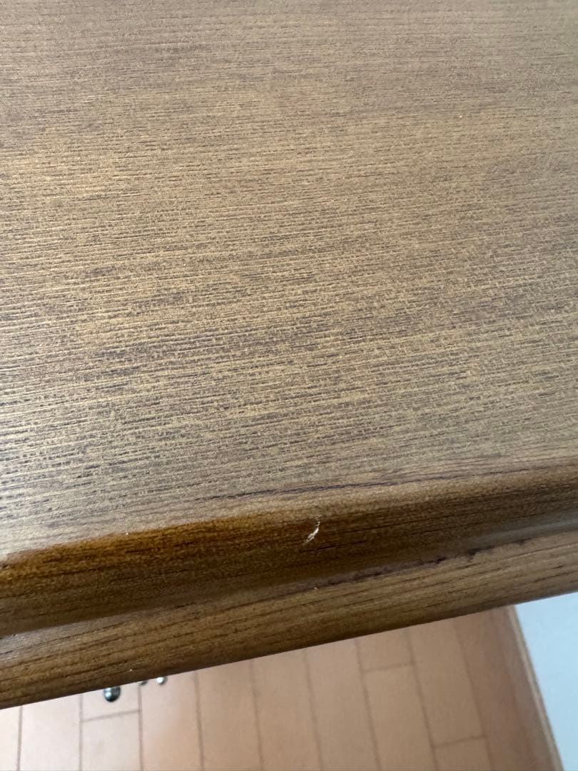 も*ん様 カリモク 木製 4段チェスト 上部ガラス扉付き