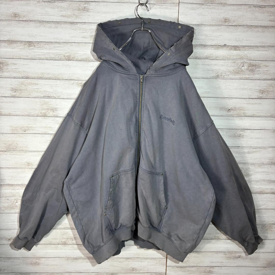 supplier 袖刺繍 フーディージップパーカー XXL　サプライヤー