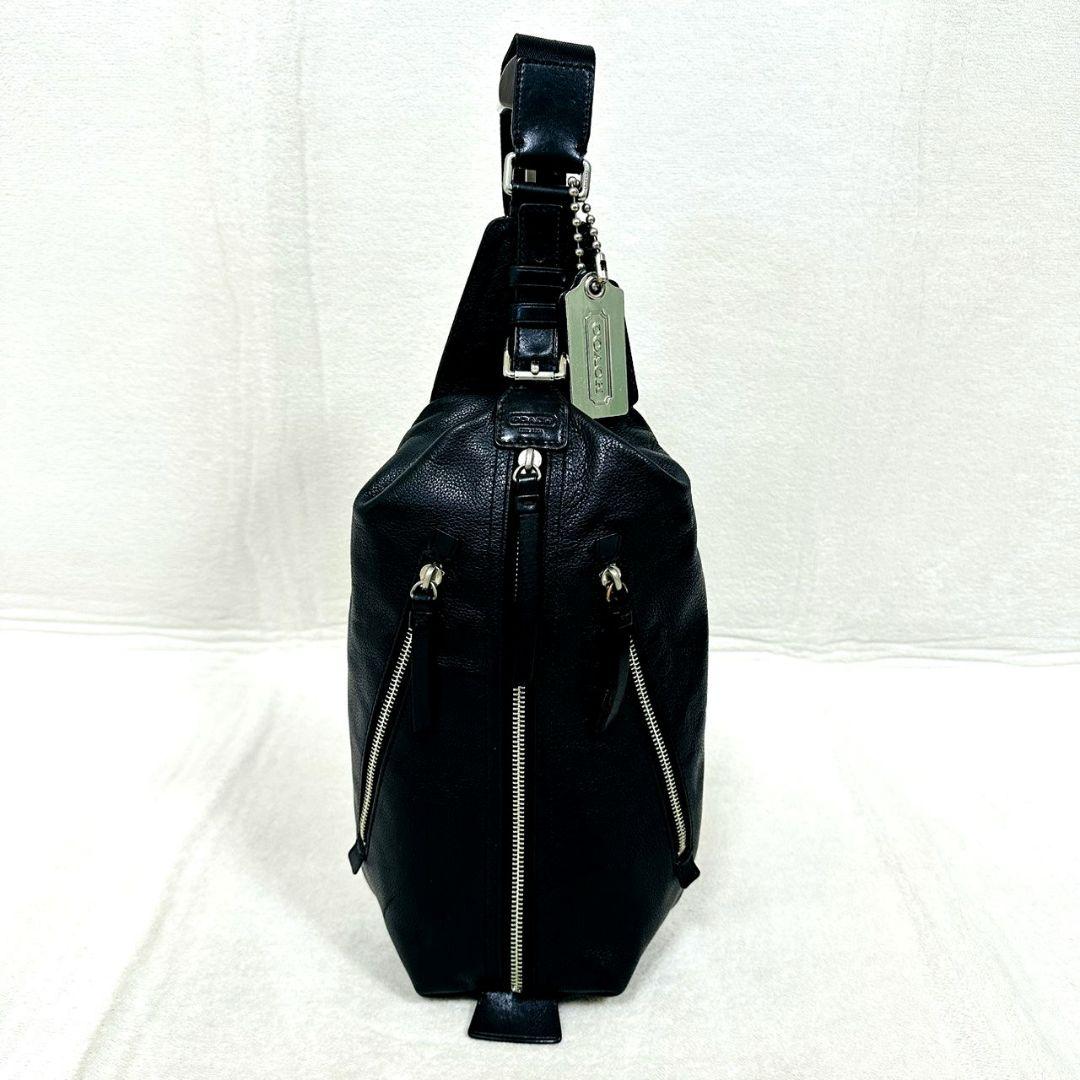 コーチ ボディバッグ トンプソン スリングバッグ ショルダーバッグ レザー 黒