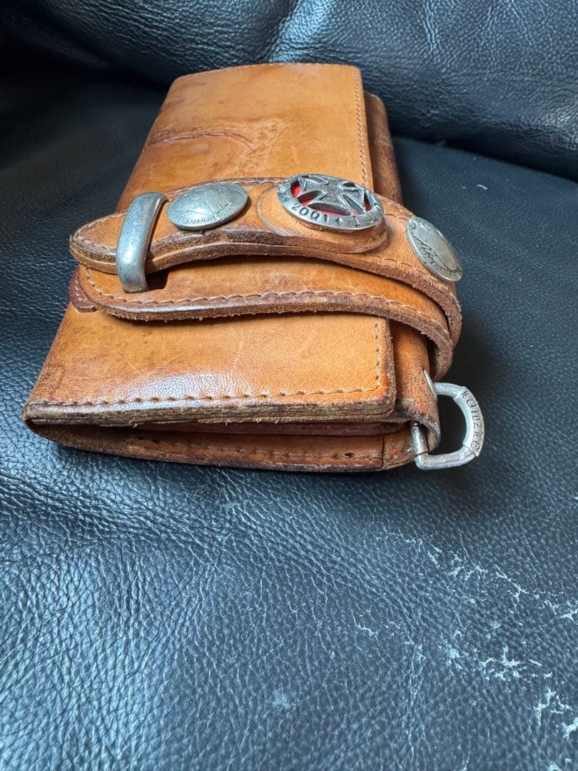 ｇ*ｉ様 アルズニ　長財布　希少焼印入りライダース