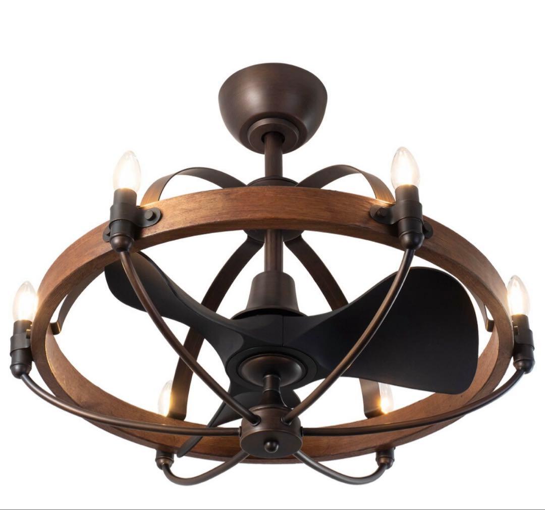 ファンデリアシリーズ】6灯 シーリングファンライト