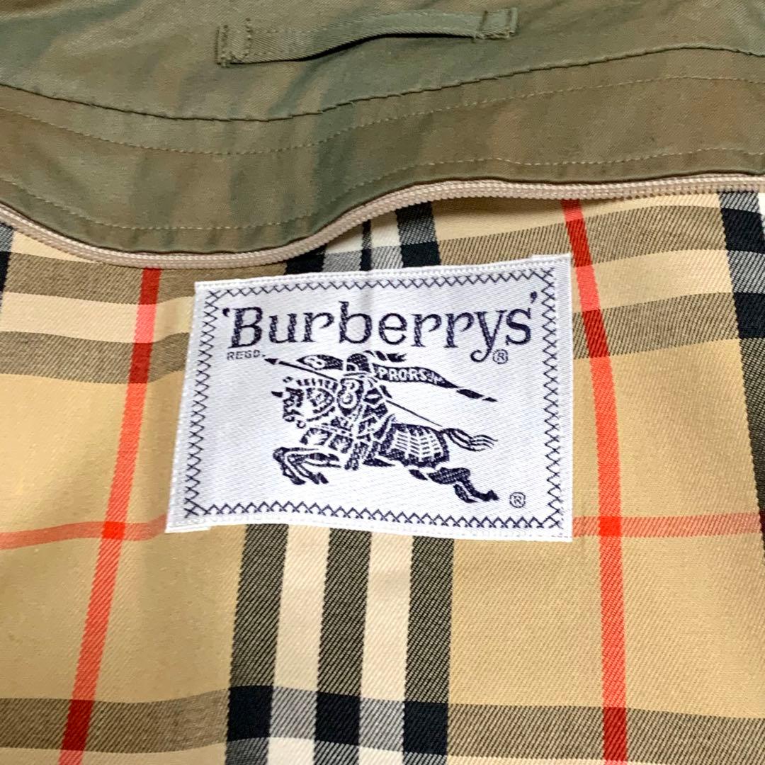 【美品】 バーバリーズ ステンカラー コート オリーブ 11号 ウールライナー