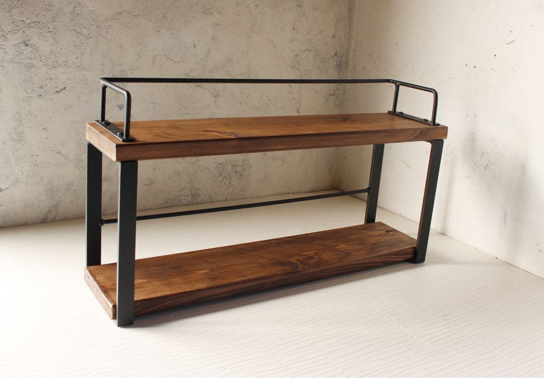 R..！アイアン2段スパイスラック・調味料棚・49 cm