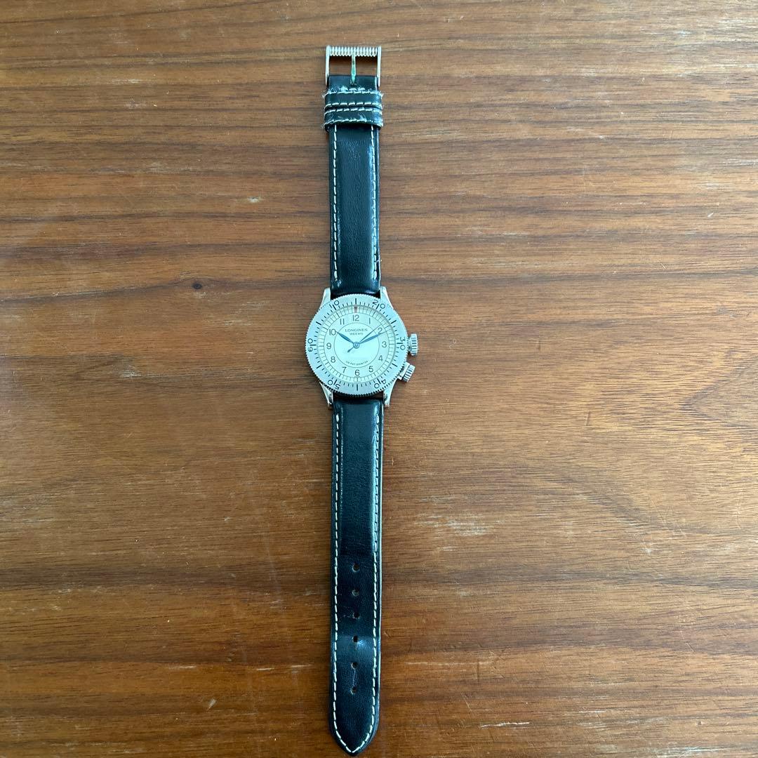 LONGINES 手巻きアナログ時計 シルバー/ブラック 1000個限定