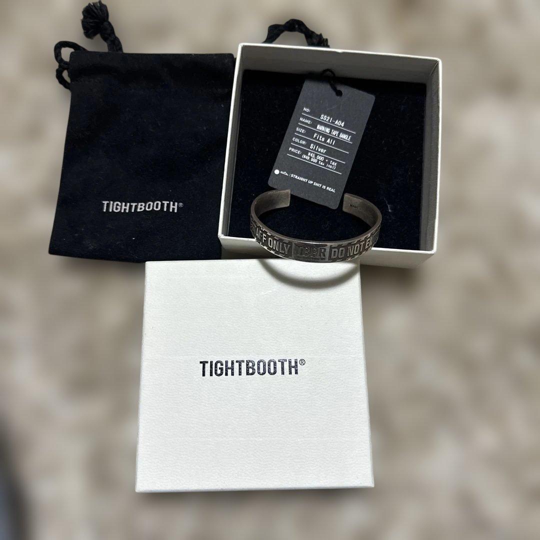 アクセサリー TIGHTBOOTH WARNING TAPE BANGLE