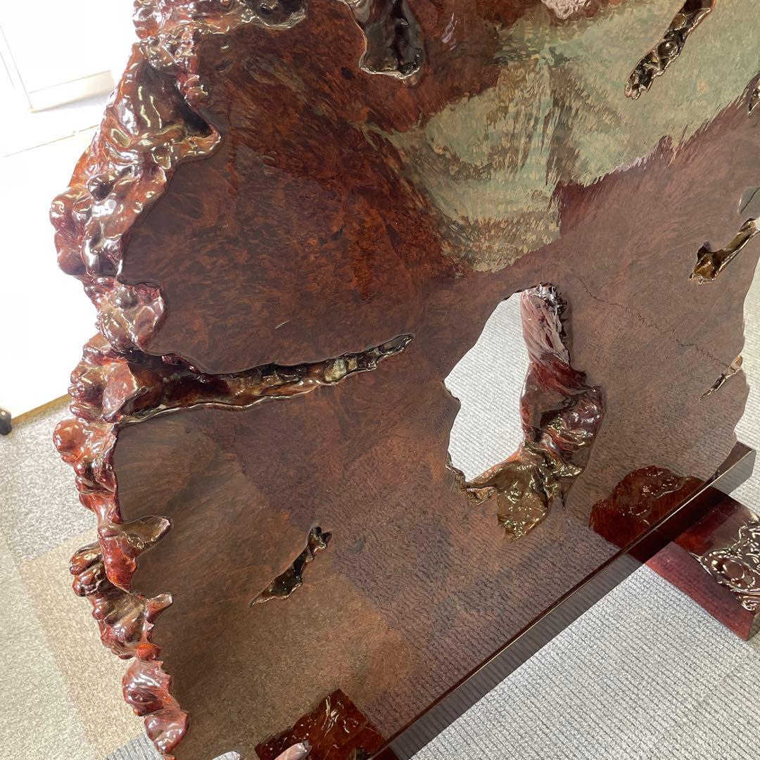 屋久杉、屏风，花梨，花梨瘤 ，瘤杢，玉杢，