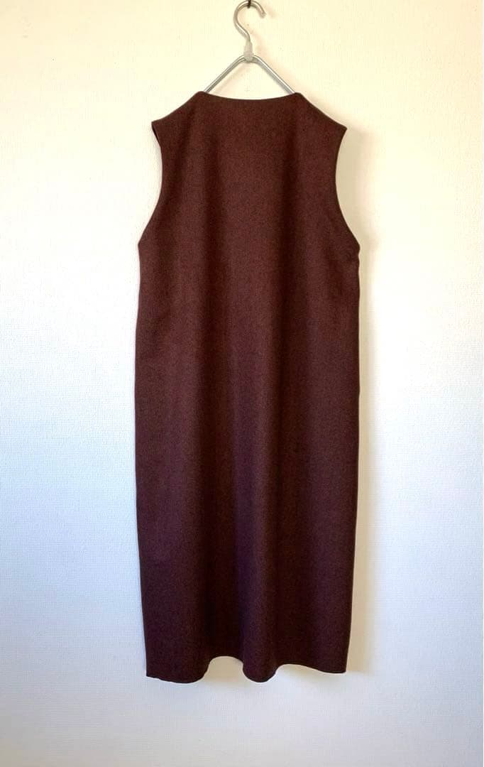 ハンドメイド ウール・ツイードのジャンパースカート　総裏地付き