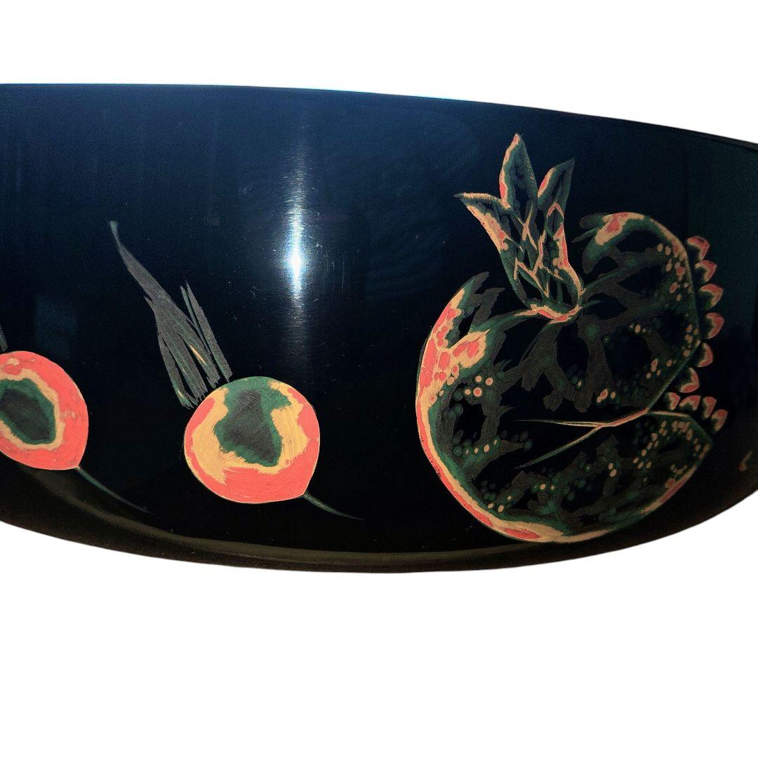 越後村上漆器　無形文化財　小野為朗　彫漆三彩塗茶櫃　茶道具　上手　茶器　茶櫃