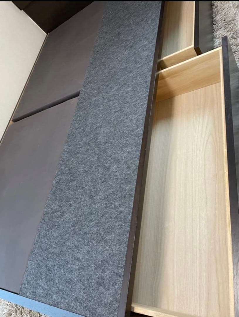 Simmons シモンズ セミダブルベッドフレーム ダークブラウン定価12万円程