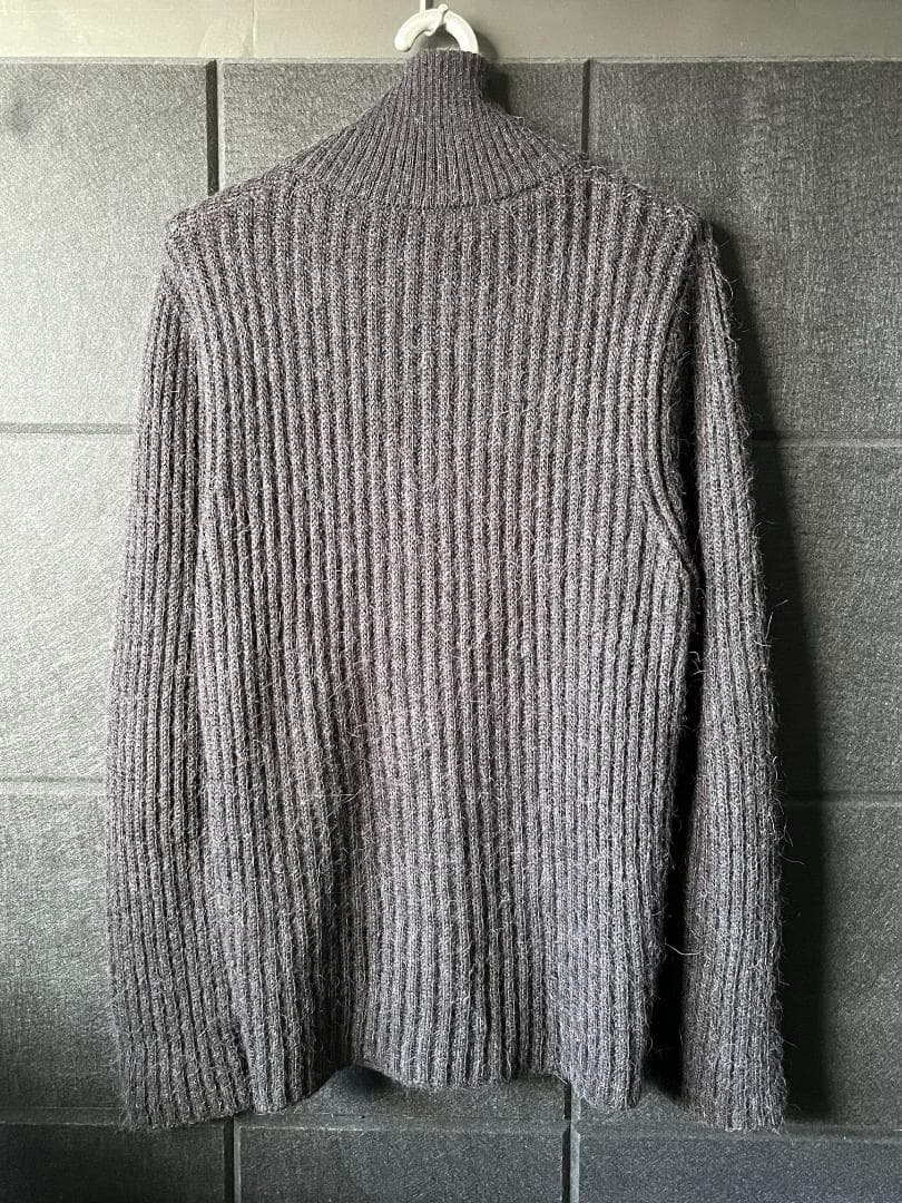 美品 DOLCE&GABBANA アルパカ スタンドカラー ニットカーディガン