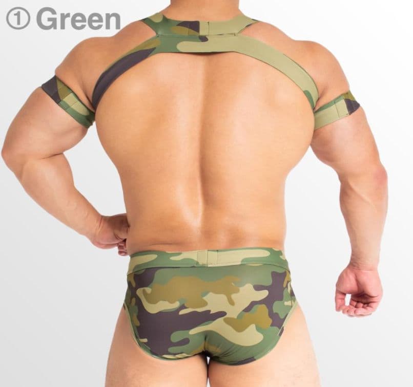 EGDE 『BASE CAMO』ハーネス XL&ブリーフ XXL セットアップ