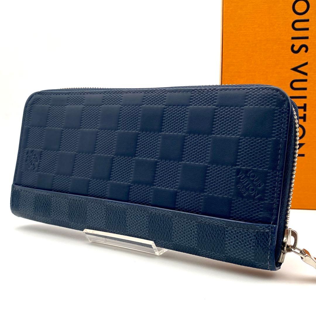 ルイヴィトン ダミエ アンフィニ ジッピーウォレット ヴェルティカル ネイビー