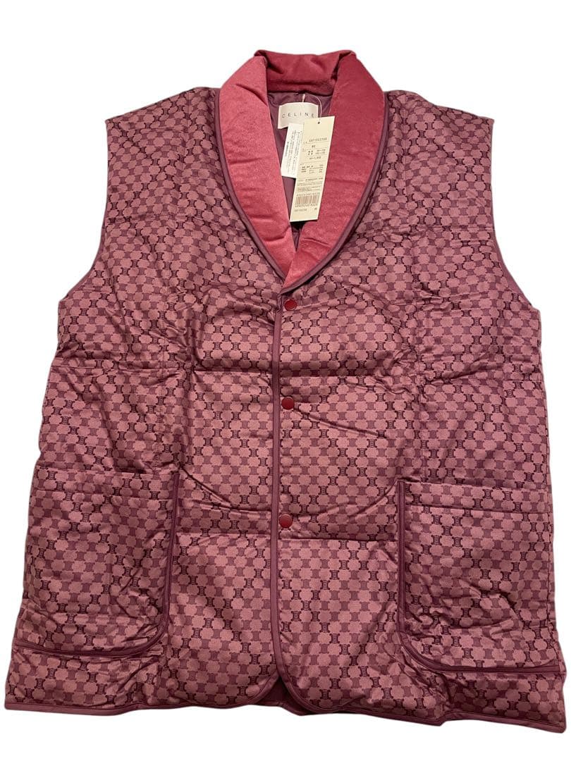 ☆新品・未使用☆ CELINE セリーヌ　ダウンベスト　マカダム柄