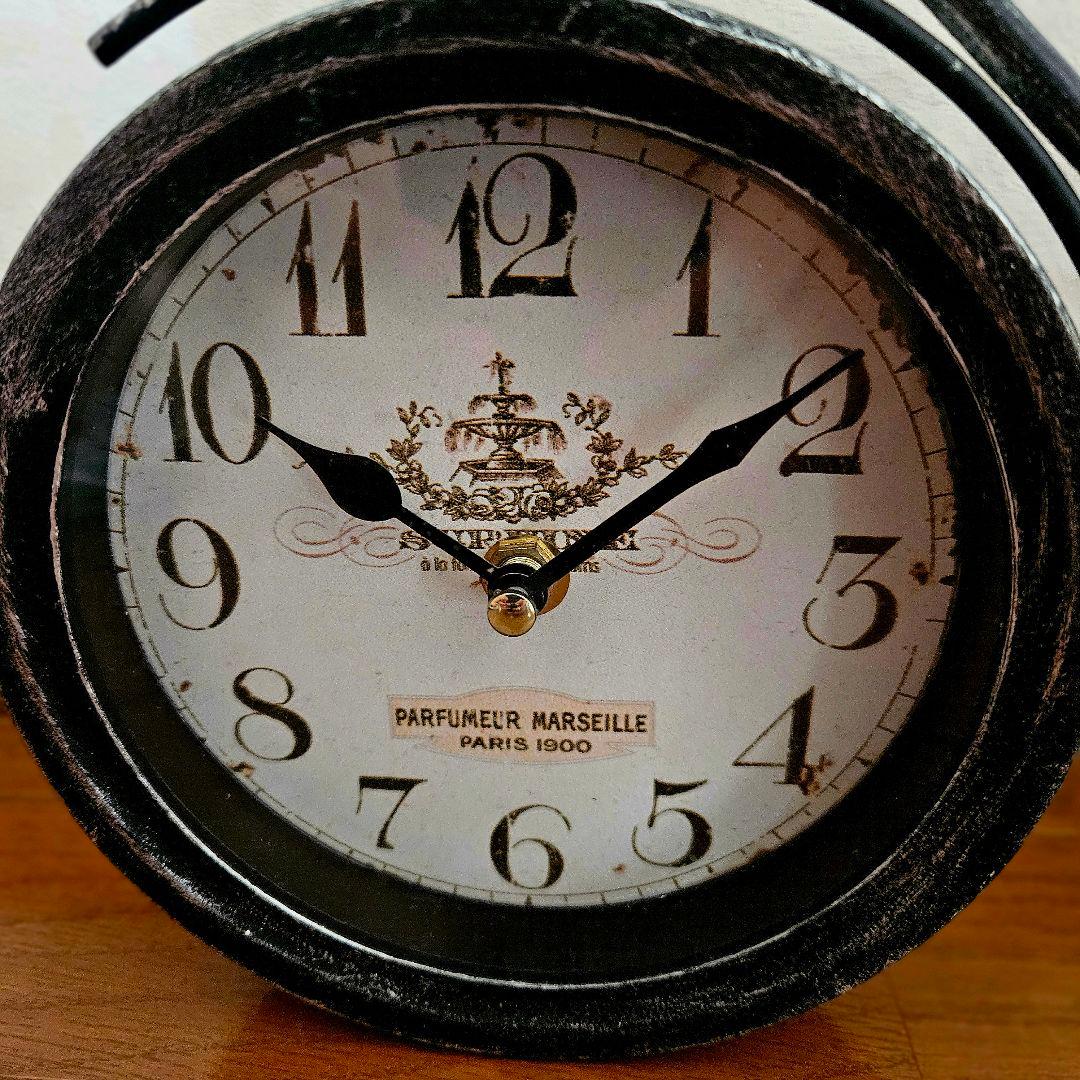 昭和アンティーク限定品　自転車型置時計 ブラック