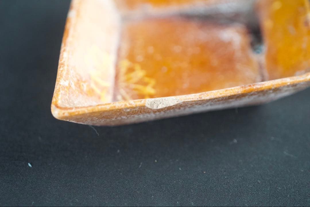 八代 大樋長左衛門 (大樋宗春) 造 菱皿 向付 20客 共箱 懐石料理道具