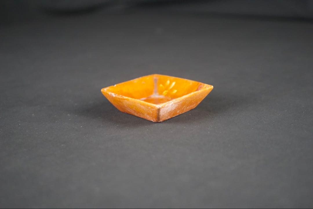 八代 大樋長左衛門 (大樋宗春) 造 菱皿 向付 20客 共箱 懐石料理道具