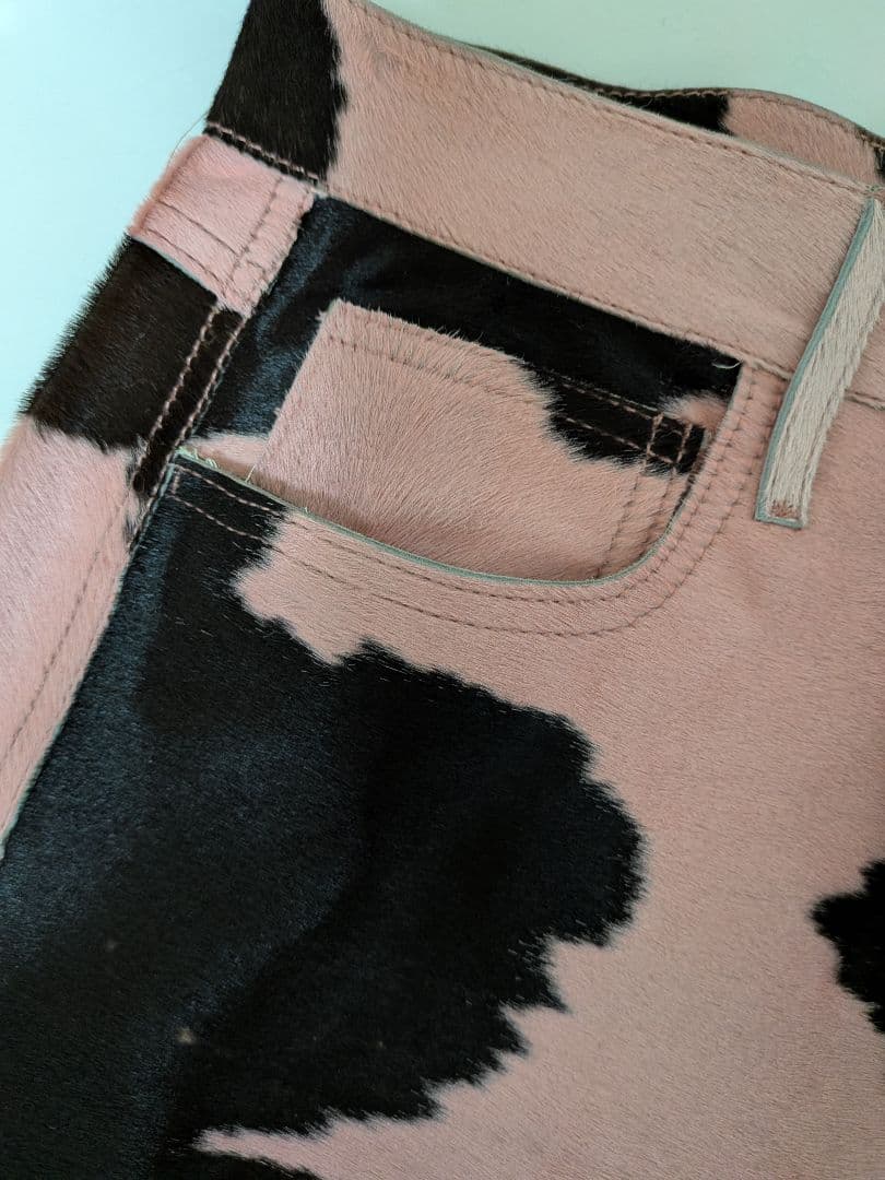 【未使用品】FENDI ハラコ　カウプリント 　スカート　40