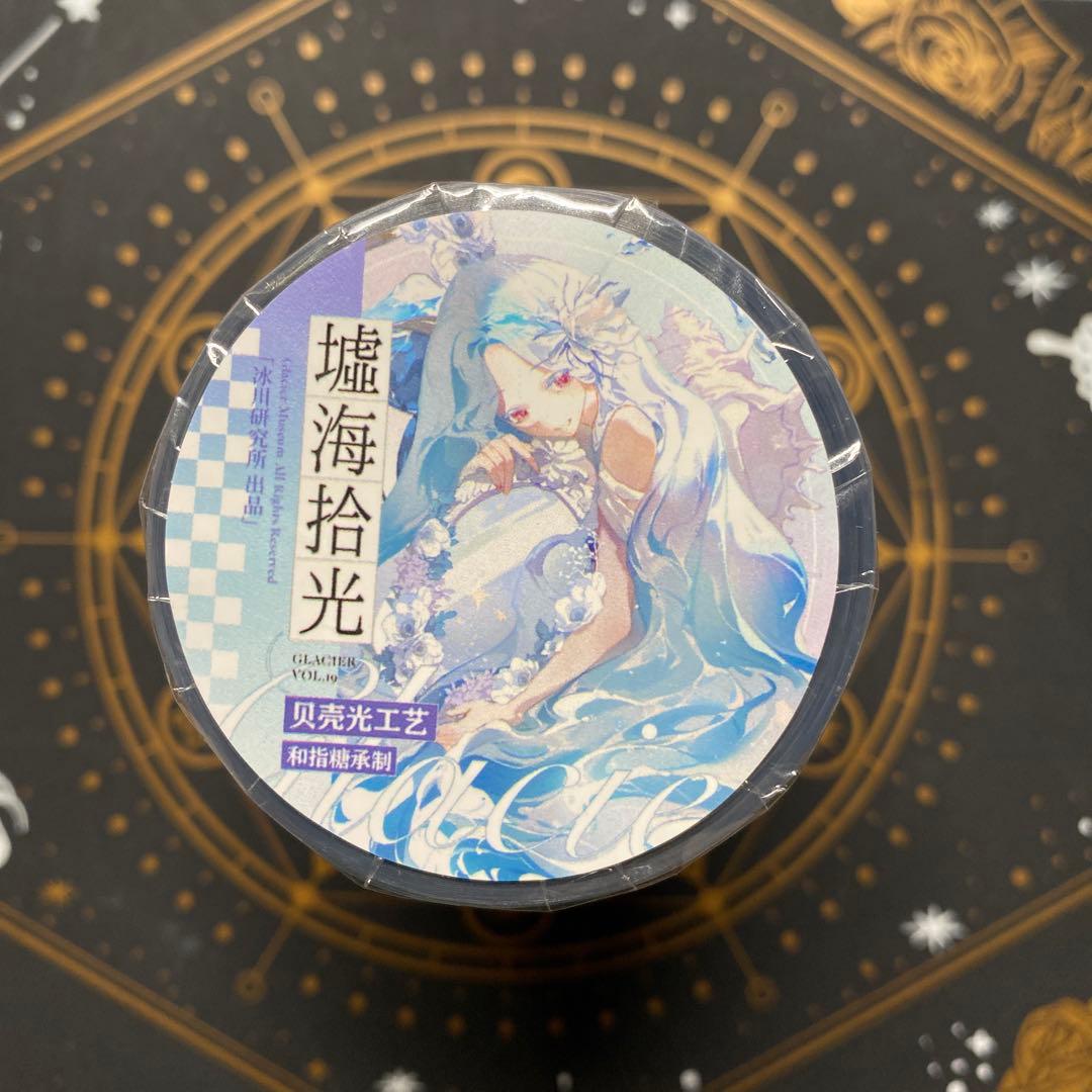 【9468】海外　マステ3/5/巻　貝殻光マスキングテープ　天使　女の子　人物系