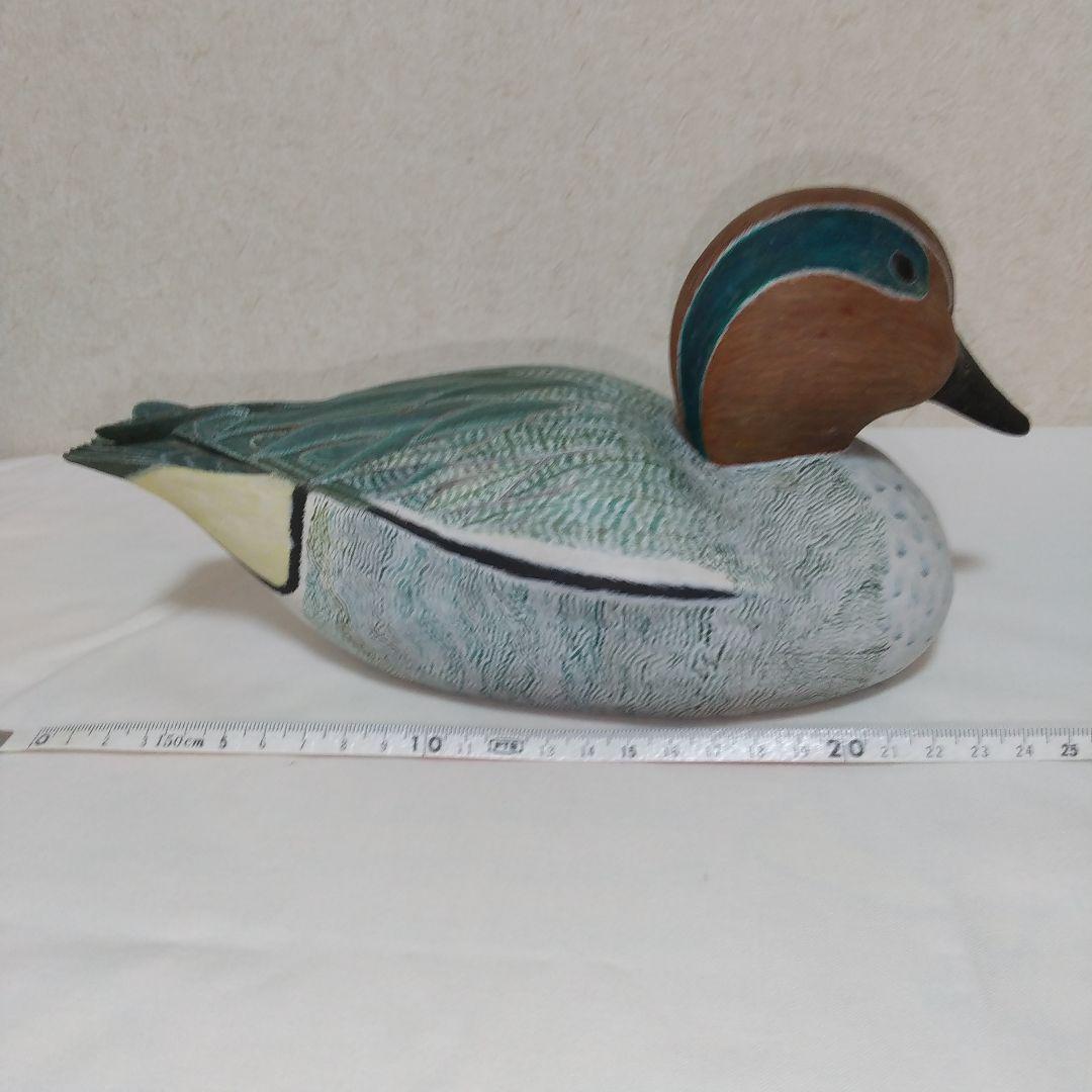 合鴨ディコイ ☆ バードカービング ☆ 【ハンドメイド】