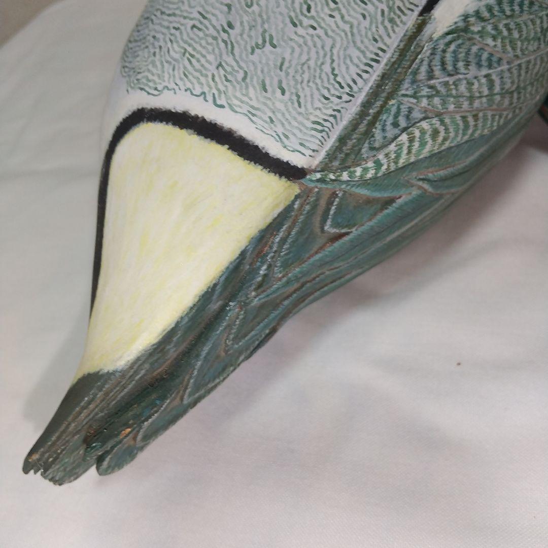 合鴨ディコイ ☆ バードカービング ☆ 【ハンドメイド】