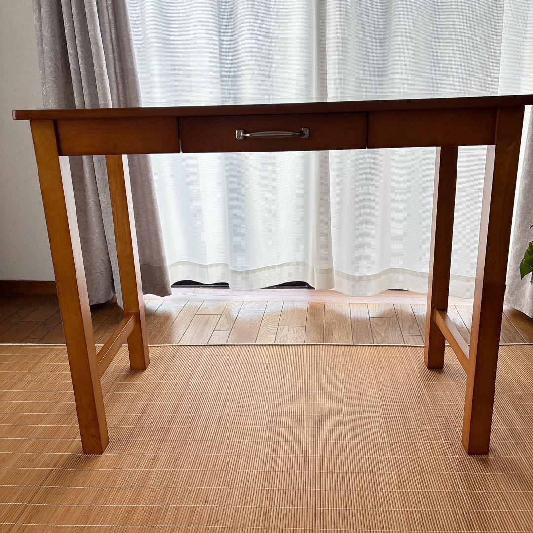 nami様リクエスト品】不二貿易 木製デスク 引出し付き 学習机 ワークデスク