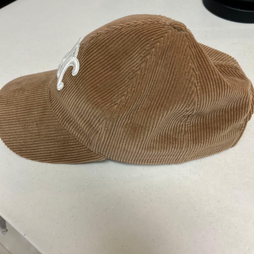【yama@専用 】CELINE ブラウン コーデュロイ ベースボールキャップ