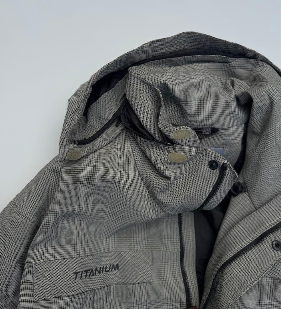 N*e様 Columbia TITANIUM スノーボードジャケットグレーチェッ