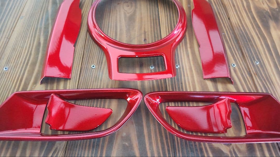 はな86 BRZキャンディレッド室内パネルカバー7点セット