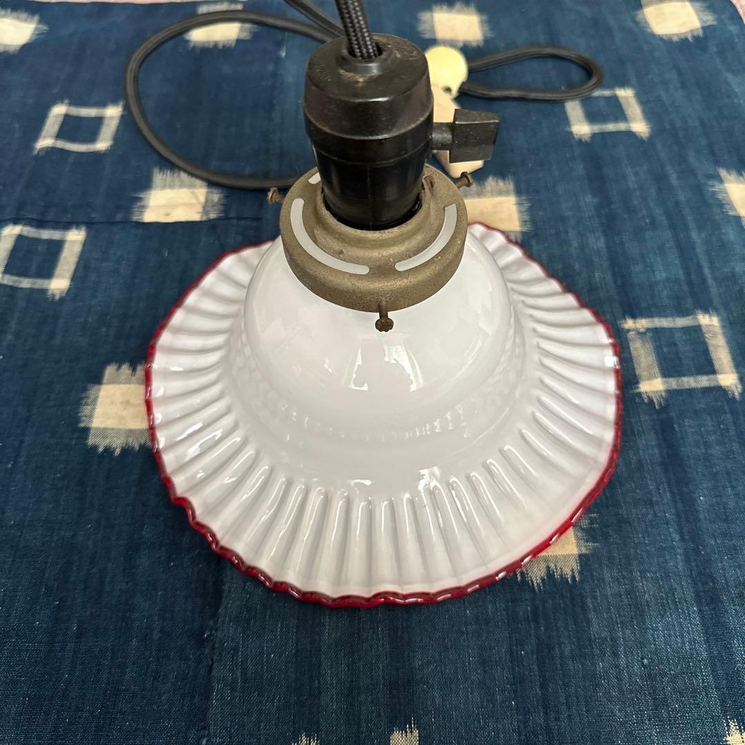 SALE 骨董品レトロ　ランプシェード　アンティーク電気傘