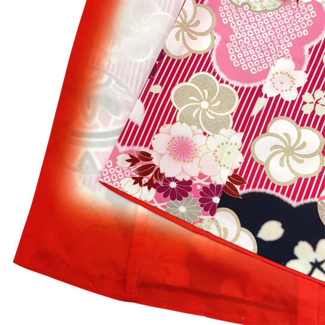 ◎mk-1051　女児　七五三　着物・被布セット　3歳　　11-20