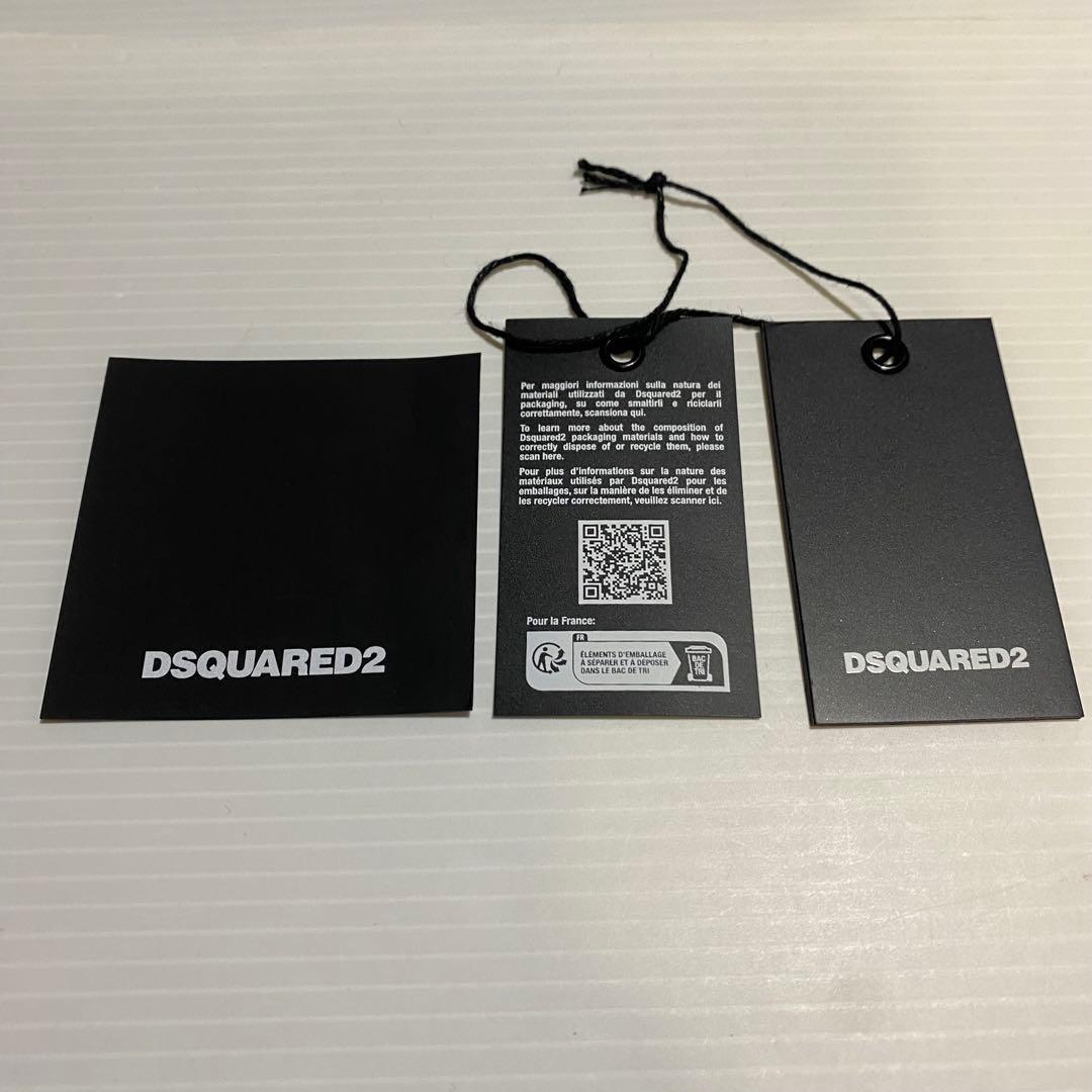 【未使用品】Dsquared2　ロゴジップミニウォレット　ブラック×カーキ