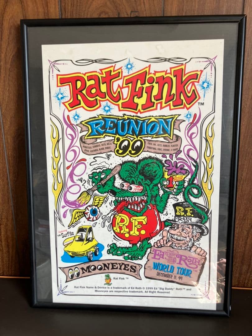 ビッグサイズ！ムーンアイズ 1999年 ラットフィンク ポスター