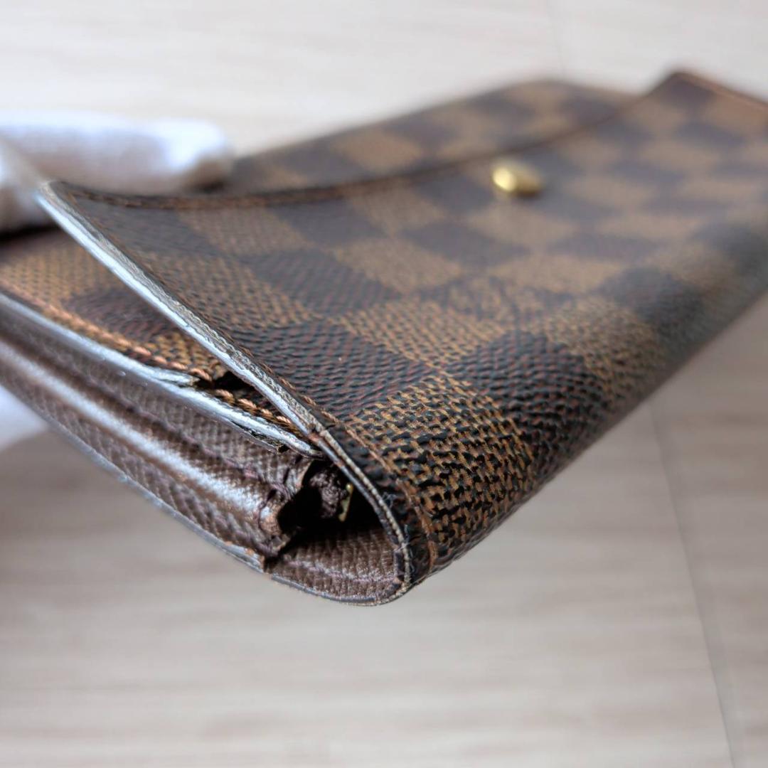 ルイヴィトン　長財布　ダミエ　N61734　ポルトフォイユサラ　二つ折り