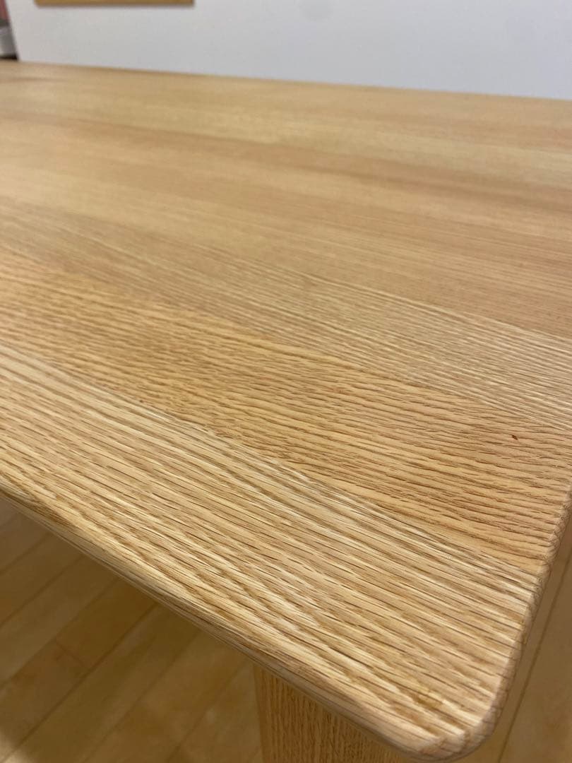 【美品】レッドオーク　ダイニングテーブル　無垢材160cm