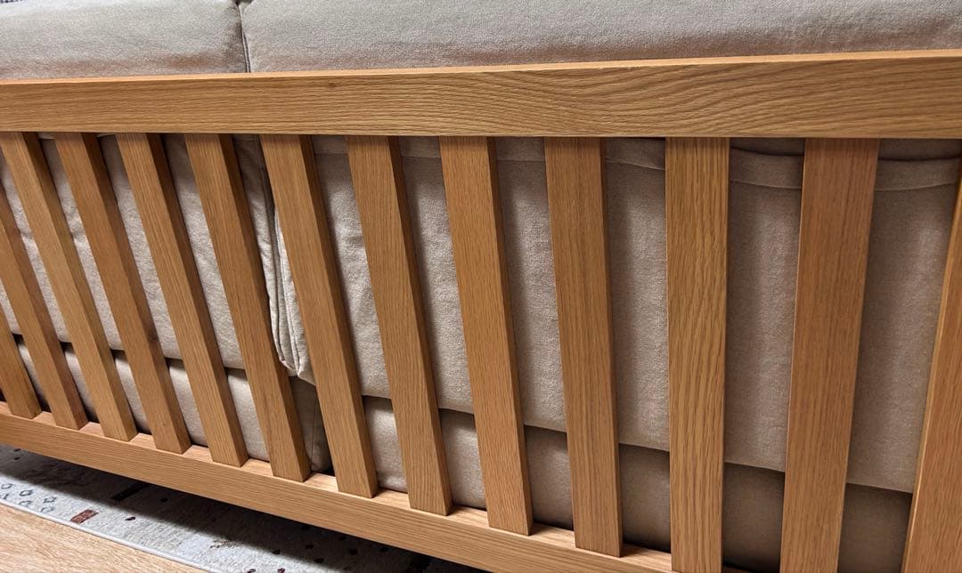 無印良品　ソファ本体木製フレーム　2.5シーター