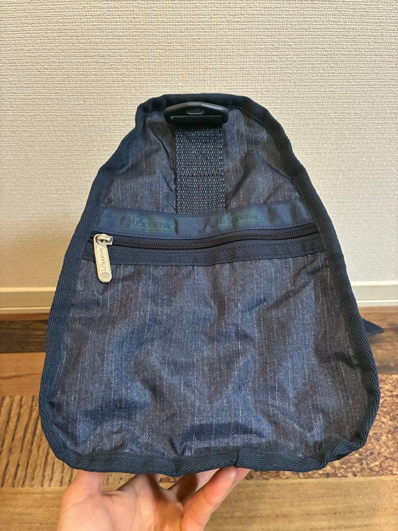 新品　レスポートサック ボストンバッグ　濃いデニムブルー×ネイビー