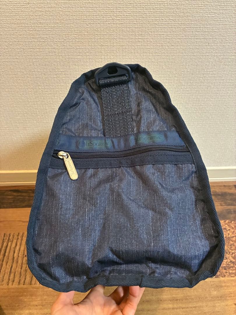 新品　レスポートサック ボストンバッグ　濃いデニムブルー×ネイビー