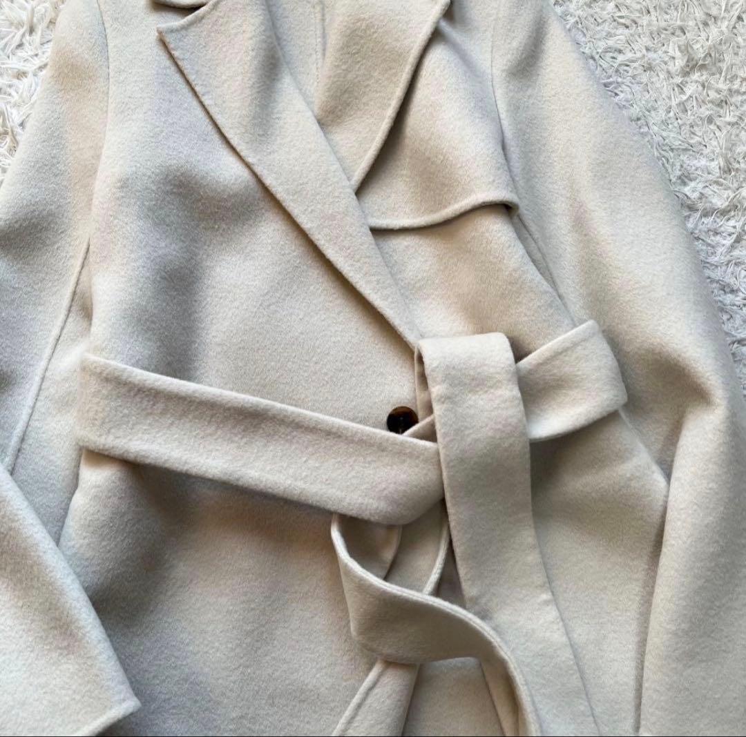 超良品⭐︎22AW エポカ ウールリバーコート ダブルフェイス 38 週末セール