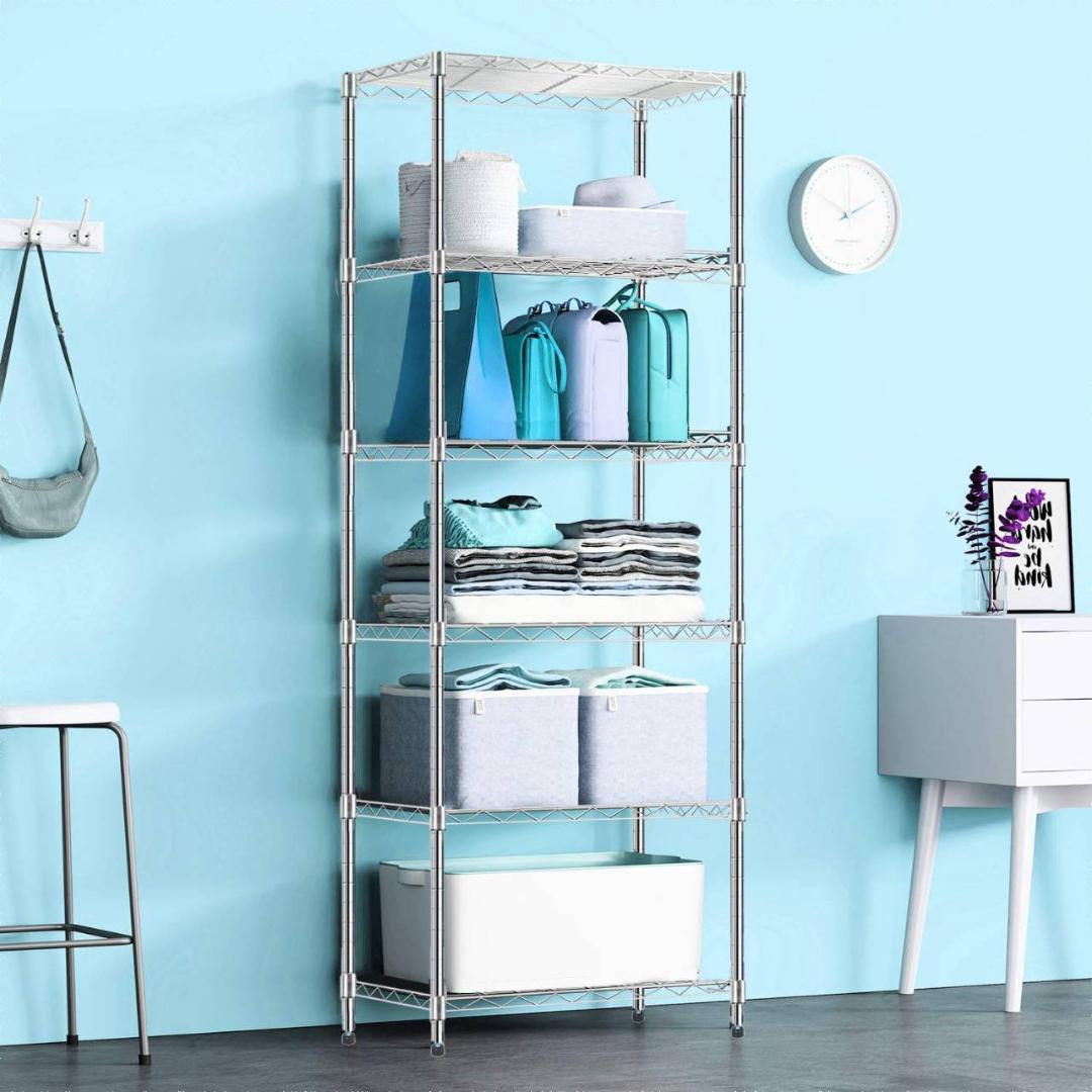 防カビ加工のスチールラック 組み立てが簡単