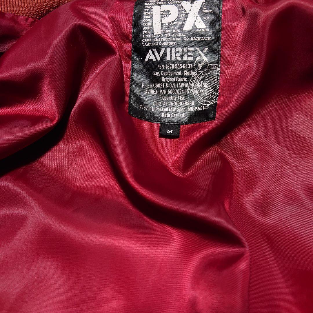 AVIREX(アヴィレックス)、メンズ中綿ブルゾン、ワインレッド、メンズМ