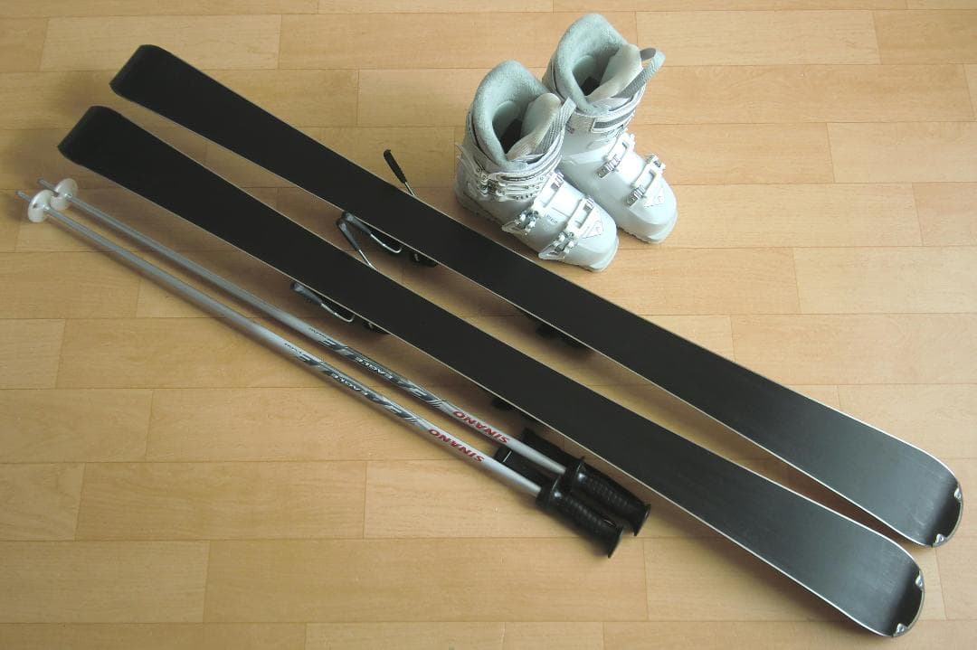 ■■送料無料■ELAN■女性用スキーフルセット■板140靴23.5■メンテ付■■