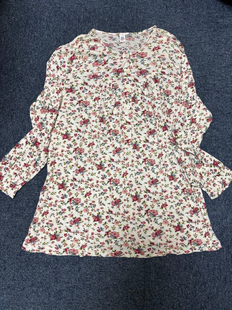Tunic 花柄 コットン パジャマ2枚