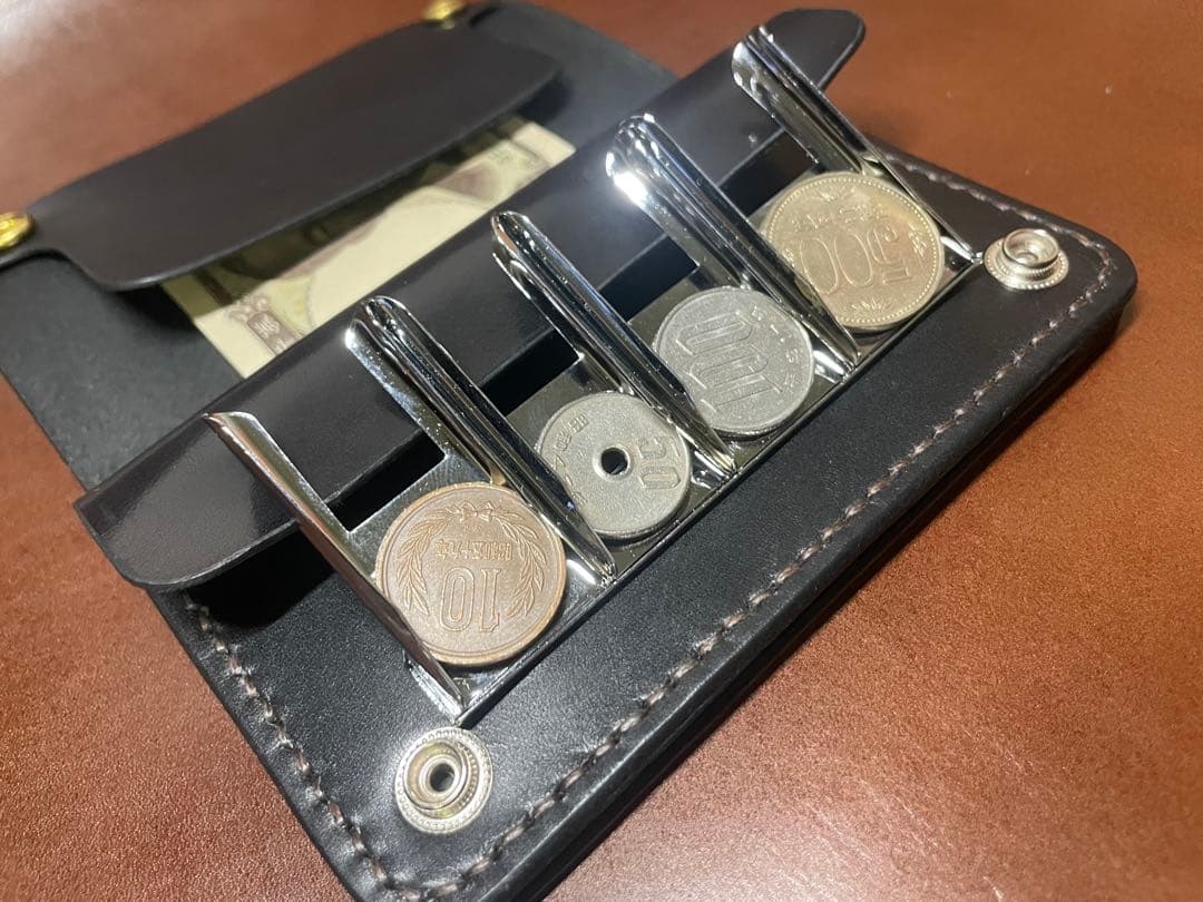 ハンドメイド　ミドルトラッカーウォレット　キャッチャー