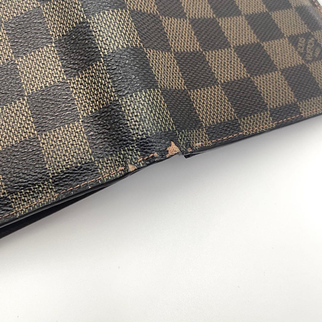 ルイヴィトン ダミエ ダミエ柄 ポルトフォイユ フロリン メンズ 二つ折り財布