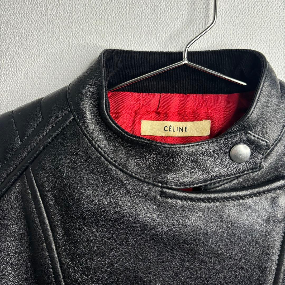 極美品 CELINE ライダース レザージャケット 36 フィービー期