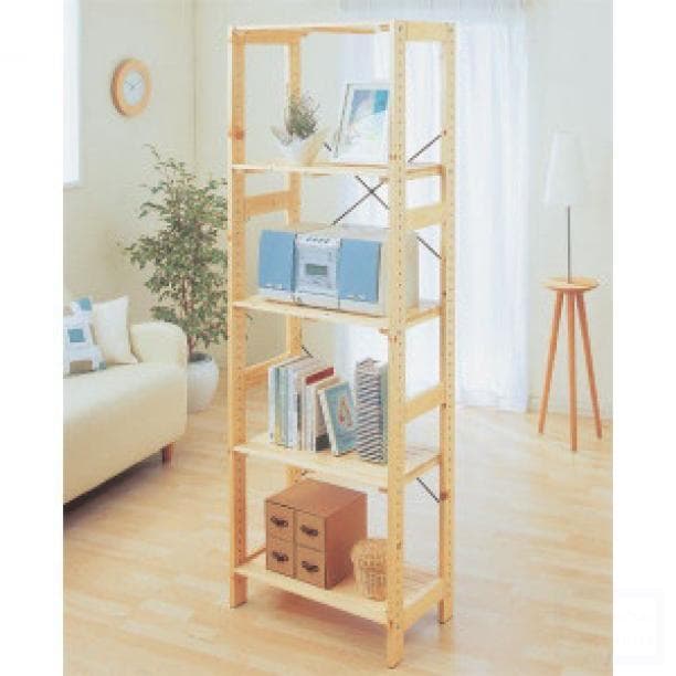 ウッドラック★5段★収納★おしゃれ★シンプル★木製