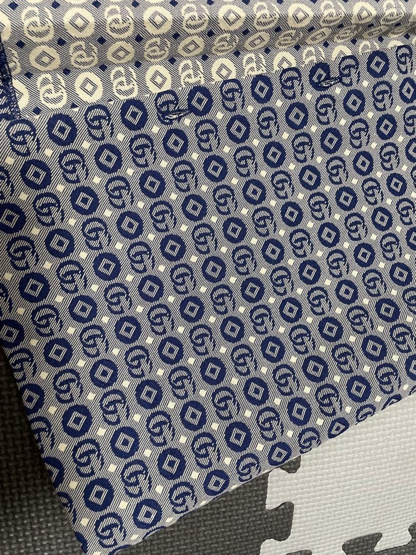 GUCCI 半袖ワンピース ネイビー