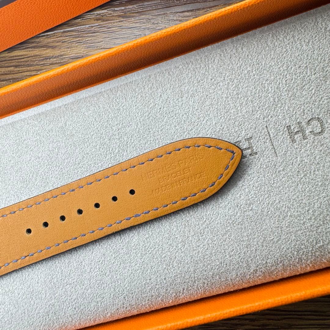 2513 ほぼ未使用　Apple Watch エルメス　ネイビー　レザー