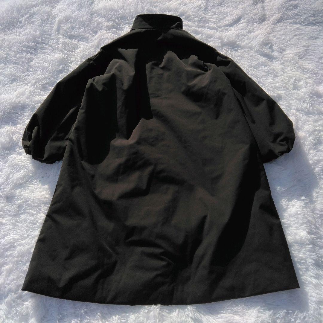 Spick & Span 中綿ボリュームスリーブロングコート 36 ブラック