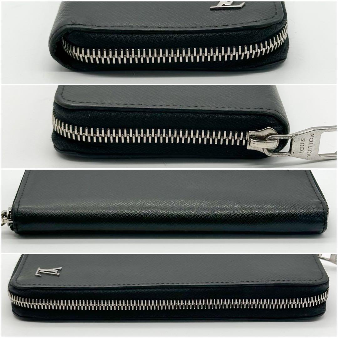 新型 ルイヴィトン ジッピーウォレット ヴェルティカル タイガ ブラック レザー